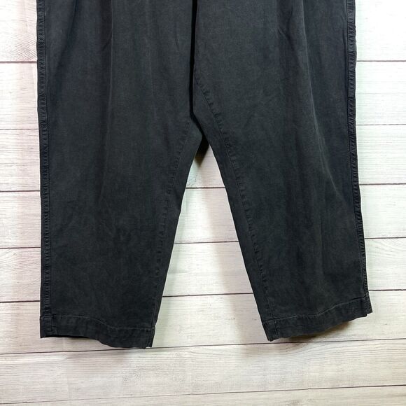 Anthropologie Gray Slouched High Rise Trousers Pants Size 32 - Picture 5 of 12